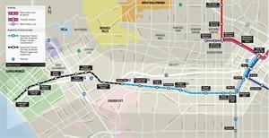 The new Metro Expo Line is expected to connect downtown Los Angeles and Santa Monica by the year 2016.
