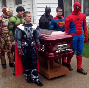 Funeral led to Marvel Cartoon Dress Up