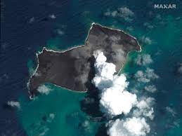 Volcano erupting near Tonga/NPR