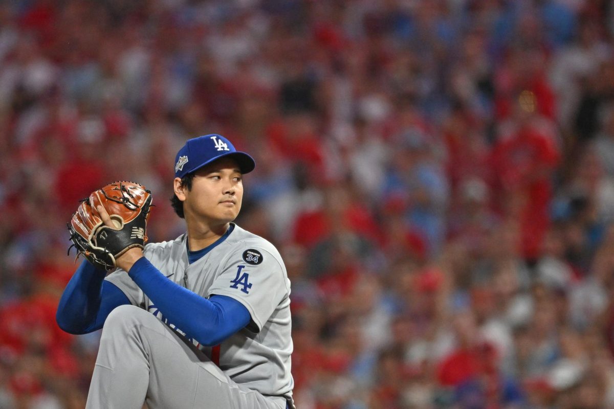 Oct 4, 2025; Philadelphia, Pennsylvania, USA; Los Angeles Dodgers two-way player Shohei Ohtani (17) throws a pitch during the first inning against the Philadelphia Phillies during game one of the NLDS round for the 2025 MLB playoffs at Citizens Bank Park. Mandatory Credit: Eric Hartline-Imagn Images/ File Photo